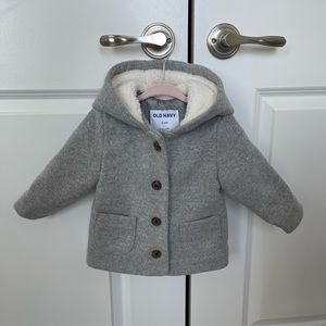 Grey Unisex Coat for Toddler